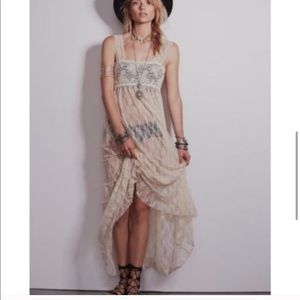 Free People Romance Is In The Air Maxi Lace Overlay Dress ♥️